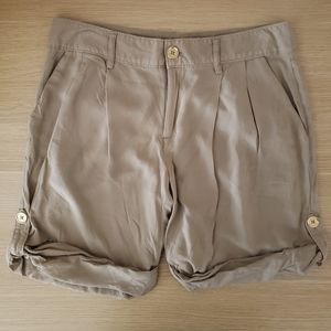 Michael Kors cuff shorts tan size 2
